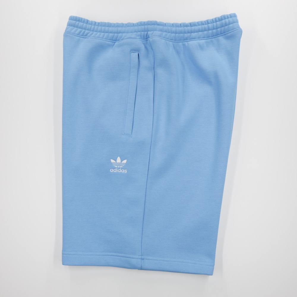 Adidas originals‎ Men's Zip Pocket Trefoil Essentials Fleece Shorts Blue Size L - Picture 7 of 10